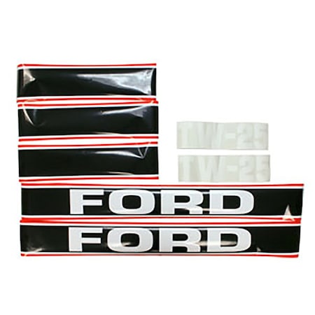 Aftermarket New Hood Decal Set Fits Ford / Fits New Holland Tractor TW25 FTW25